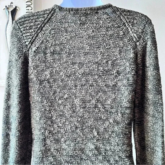 Jamison For Scoop NYC Green Marled Studded Zip Up Cardigan Sweater Size S - Picture 9 of 14